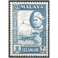 Malaya (SELANGOR) 1957 SG123 20c Blue Unmounted...