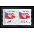 2890 32c G Old Glory Very Fine MNH CNP Left A33...