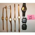 Lot of 8 Vintage Phasar Watches Parts Repair Lo...