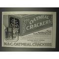 1918 National Biscuit Company Oatmeal Crackers Ad