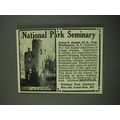 1918 National Park Seminary Ad - The Castle Club