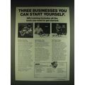1985 NRI Schools Ad - Three businesses you can start yourself