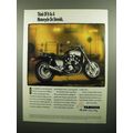 1990 Yamaha V-Max Motorcycle Ad - Think As On S...