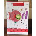 Christmas Cards - Dad - Glitter Card - 002