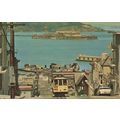 Cable Car San Fransisco Hill Alcatraz Island Po...
