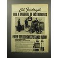 1967 Fender Guitars and Amps Ad - Get Fenderized win a bandfull of Instruments