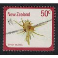 New Zealand Spiny Murex Shell 50c 1975 Canc SG#...