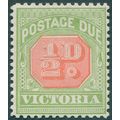 Victoria 1909 ½d dull scarlet & pea-green Posta...