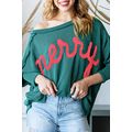 Skobeloff Merry Graphic Corded Batwing Sleeve K...