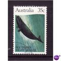 AUSTRALIA 1982 35c BLACK RIGHT WHALE SG 839 FIN...