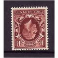 GREAT BRITAIN 1934 1 1/2d RED BROWN WMK INVERTE...