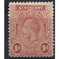 St Vincent 1921 SG132 1d Carmine Mounted Mint ...