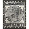 1881 SG169 5d Indigo Fine Used . .. .