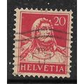 SWITZERLAND 1914 WILLIAM TELL 20c RED on BUFF S...