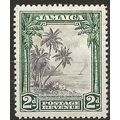 Jamaica 1932 SG111 2d Black & Green Mounted Mint .