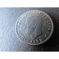 1982 SPAIN FIVE PESETAS FREE POST. D