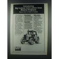 1985 Massey-Ferguson MF 3545 Tractor Ad - Power