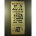1950 Kellogg's Pep Cereal Ad - Growin' Pretty: Growin' Big Daddy's girl