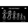 The Ass Family Metal Bike License Plate wise sm...