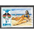 KENYA 1987 SUNBATHING WOMEN BIKINI SAILING BOAT...