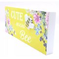 Cute as Can Bee Plaque Yellow Floral with Bee D...