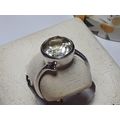 3.25ct Oval Natural light color Peridot Bezel S...
