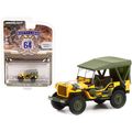 1943 Willys MB Jeep Yellow and Black with Green...