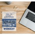 Signed 1953 FA Cup Final Programme Cover Art A5...