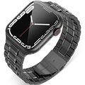 5-bead Stainless Steel Watch Band For Apple Wat...