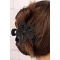 Black Sweet Hollowed Flower Shape Claw Clip
