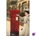 GB Postcard - Post Box - For You!
