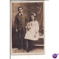 old RP postcard - boy & girl (Mathew?)