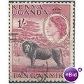 KUT 1954 SG175 1/- Black & Claret Fine Used.