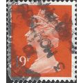 GB, Queen Elizabeth Machin, red 1975, 19p