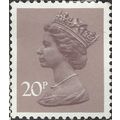GB, Queen Elizabeth Machin, purple-grey 1976, 20p