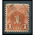 Used J80 1c Postage Due Average Plus WA1279