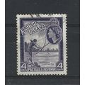 BritishGuiana.SG334 4c Amerindian Shooting Fish...