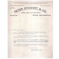 PETER STEWART & CO, SOUTHAMPTON DOCKS letter 19...
