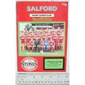 1989 programme Salford v. Bradford Northern