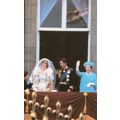 Princess Diana On Buckingham Palace Balcony Wed...