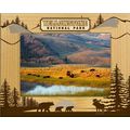 Yellowstone Bear and Moose Silhouettes Laser En...
