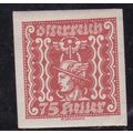 Austria 1921 Mercury 75 Heller Mint Hung SG N45...
