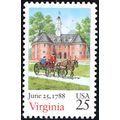 2345, Mint NH - TEN Copies of 25¢ Virginia Stam...