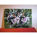 4 x SPANISH FLAMENCO DANCERS used vintage postc...