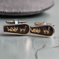 Vintage Mex Alpaca Cufflinks