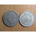 France Republic 1948 5 Francs Coin