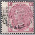 1870 SG103 3d Rose Plate 6 Good/Fine Used "NE"