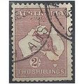Australia 1932.SG134 2/- Maroon Die II Fine Used.