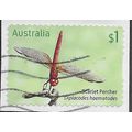 AUS 2017 $1.00 (S/A) 'DRAGONFLIES -SCARLET' (ON...