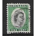 GRENADA 1953 1c BLACK AND EMERALD SG 193 FINE USED